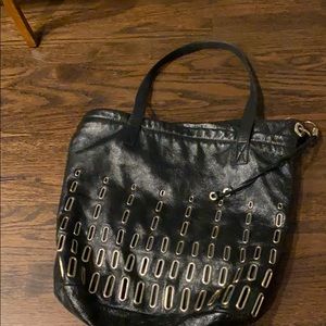 Jimmy Choo leather bucket bag with grommets